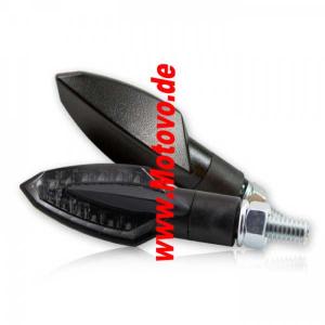 SMD-Blinker Sliver, schwarz, getönt, E-geprüft