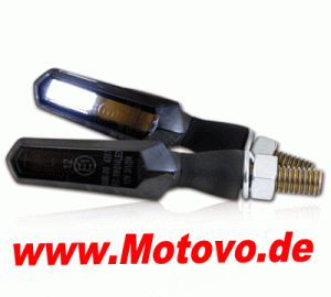 1 Paar LED-Blinker Standlichtkombi "Nado" in schwarz