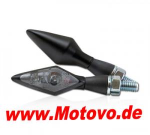 LED-Blinker Rücklichtkombi Spark, schwarz, getönt, E-geprüft