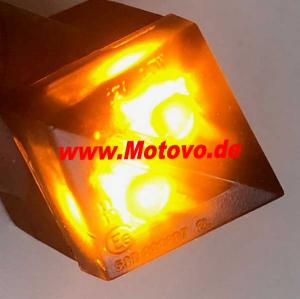 1 Paar LED-Blinker "Rhomb", getönt, E-geprüft