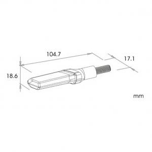 1 Paar LED-Blinker "VETRO"
