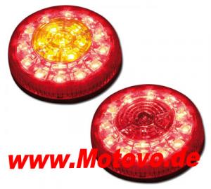 1 Paar LED Blinkerkombi Round mit integrierten Blinkern, ATV