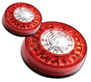 1 Paar LED Blinkerkombi Round mit integrierten Blinkern, ATV