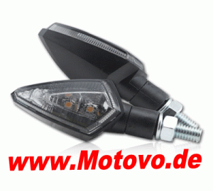 LED-Blinker Rücklichtkombi "Zenit", schwarz, E-geprüft