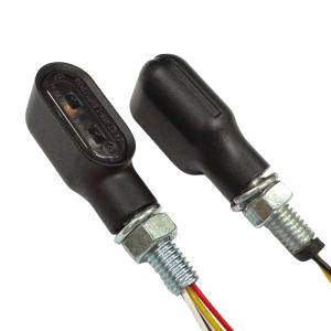 1 Paar LED-Blinker+RL-Kombi "NICE" in schwarz, E-geprüft