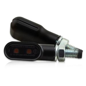 1 Paar LED-Blinker+RL-Kombi "NICE" in schwarz, E-geprüft