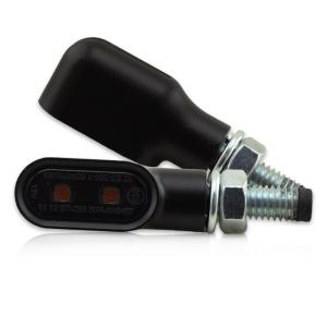 1 Paar LED-Blinker+RL-Kombi "NICE" in schwarz, E-geprüft
