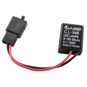 LED-Blinkrelais Universal, 5-16V,  1-120W, 10AMP