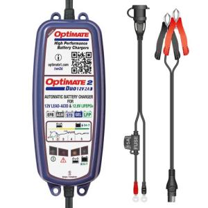 Batterieladegerät "OptiMate2 DUO", 5-stufig, 12V/12.8V/13.2V, 0.8A STD/AGM/Gel/Lithium