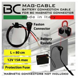 Adapterkabel, 80cm, Ösen 6mm, wasserdicht, (710-MAG-CABLE)