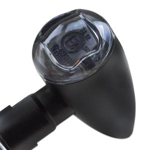 1 Paar LED-Blinker "BULLET" in schwarz, M8