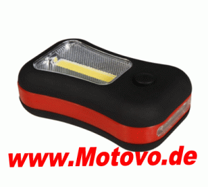 LED-Arbeitsleuchte , 3W COB + 4 LEDs, Funktion: LED + COB