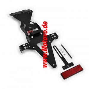 Kennzeichenhalter-Set für SUZUKI GSX-S/R125 Baujahr 17- verstellbar, inklusive Reflektorhalter