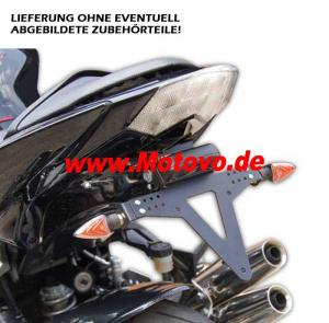 Kennzeichenhalter Kawasaki Z 750/Z 1000 ab Bj.07 verstellbar, inklusive Reflektorhalter