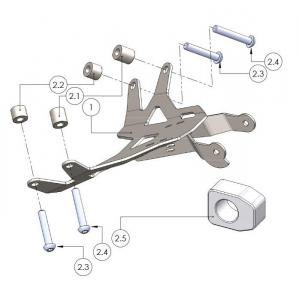 Kennzeichenhalter-Set BENELLI 725 S Baujahr 19-22