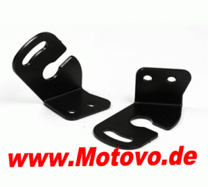 Haltewinkel für Aprilia/BMW/Ducati/Triumph/Yamaha, Verwendung von Originalblinker, schwarz