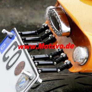 Adapter Bremsbehälter, schwarz eloxiert