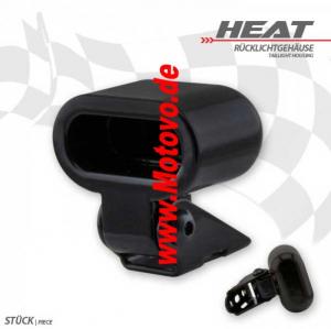 CNC-Gehäuse schwarz für LED-Einbaurücklicht "Heat" 284088 + 284089
