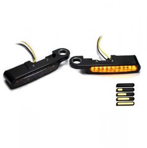 1 Paar Armaturenblinker "SEQ" für Harley Davidson Sportster 04-13