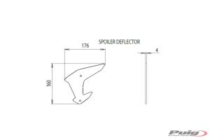 Naked Side Downforce Spoiler Kawasaki Z H2 Baujahr 2020-