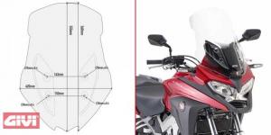 Givi D1157STG Windschild transparent für Honda Crossrunner 800 (17-20)