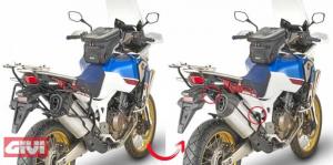 GIVI RAPID SEITENKOFFER-TRÄGER STAHLROHR ABNEHMBAR PLR1161 für Honda CRF1000L Africa Twin Adventure Sports - Bj. 2018 / CRF1000L Africa Twin - Bj. 18