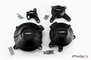 ADAPTER FÜR PUIG MOTORSCHUTZHAUBE YAMAHA MT-09, NIKEN, TRACER IN SCHWARZ