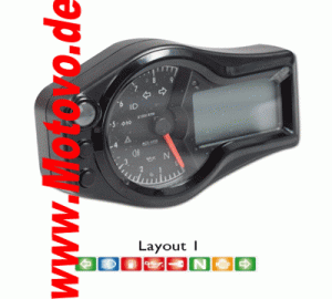 Acewell ACE-6654 Multifunktionelles Digitalinstrument in schwarz, L01, 15000 RPM