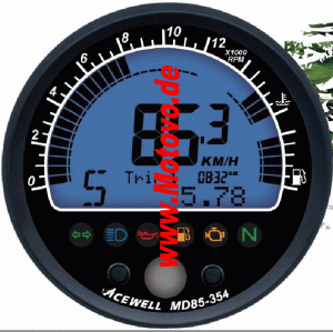 ACE-MD085-354AS Multifunktionelles Digitalinstrument in schwarz