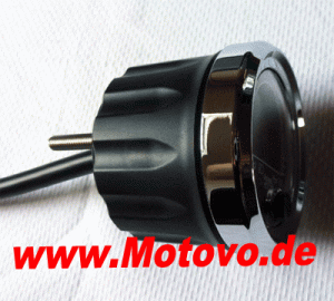 ACE-MD052-353S Multifunktionales Digitalinstrument in schwarz inklusive Tacho, Drehzahlmesser, Temperaturanzeige