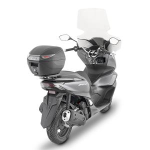 Givi C30NT - Monolock Topcase mit Platte schwarz, mit transparenten Reflektoren