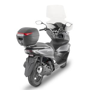 Preview: Givi C30N - Monolock Topcase mit Platte schwarz, mit roten Reflektoren
