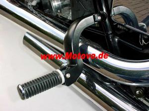 1 Paar Sozius-Fußrasten-Tieferlegung in schwarz für Suzuki C 1500 BT Intruder