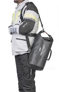 Preview: GIVI GRT714B CANYON Schwarze wasserdichte Rolltasche, gelbe Innenseite, Volumen 20 Liter