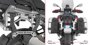Givi Adapter aus schwarz lackiertem Stahl, für Monokey Seitenkoffer, für BMW R 1300 GS Adventure (25-26)