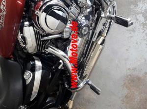 1 Paar Sozius-Fußrasten-Tieferlegung in chrom für Harley Davidson, Sportster, Softail ST.