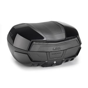 Givi V58 Maxia 5 Total Black Monokey Topcase, mit getöntem Reflektor und 4 schwarzen Covers