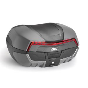 Givi V58 Maxia 5 Monokey Topcase, schwarz, mit rotem Reflektor