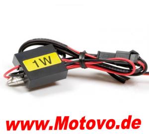 LED-Blinker Spearhead, schwarz getöntes Glas, Power LED