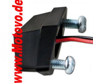 LED-Kennzeichenbeleuchtung Vento, Alu, schwarz