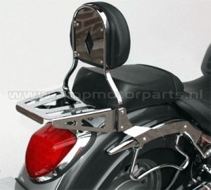 EMP Sissybar de Luxe in schwarz für Suzuki M800, C800, VL800