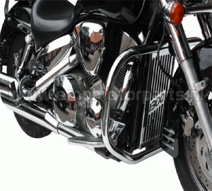 1 Paar Sozius-Fußrasten-Tieferlegung in chrom für Honda VT 600/750/800/1100