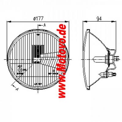 Scheinwerfereinsatz 7 Zoll