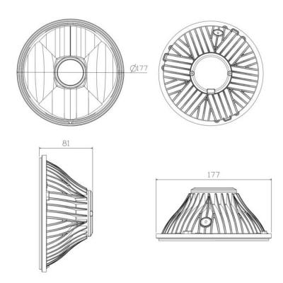 LED-Scheinwerfereinsatz "Hawk"
