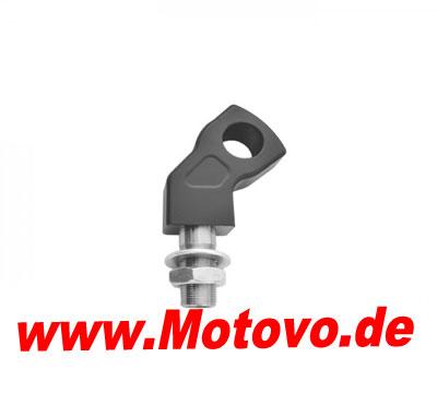 Lenkerhalter Curved Style schwarz, 60 mm, mit Kröpfung
