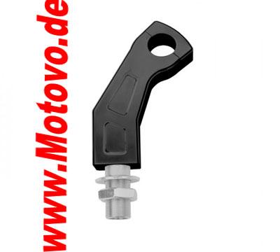 Lenkerhalter Curved Style schwarz, 150 mm, mit Kröpfung