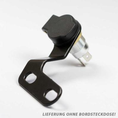 Bordsteckdosenhalter mit Befestigungsmaterial