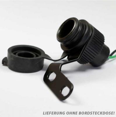 Bordsteckdosenhalter mit Befestigungsmaterial