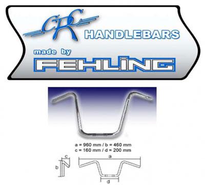 Lenker Ape Hanger (AHHD 1) 1 Zoll in Chrom