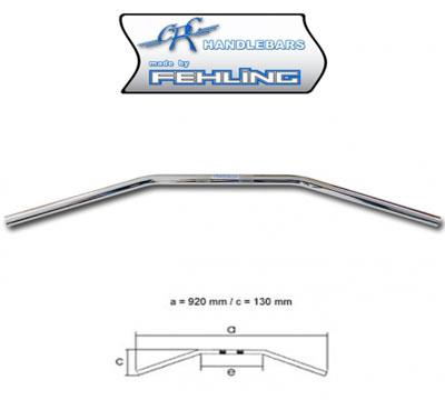 Lenker Drag Bar (LDHD 5) 1 Zoll, chrom/ Kerbe